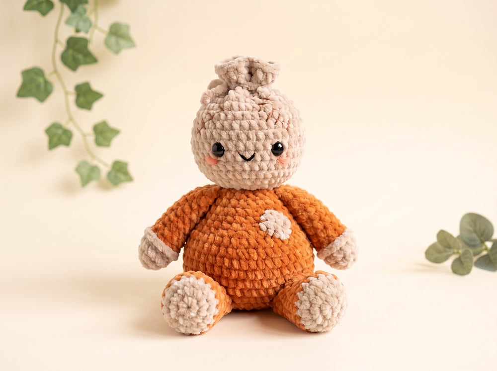 Crochet Doll Pattern – Hollis the Sack-Head