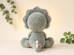 Triceratops Crochet Pattern – Tori the Dinosaur