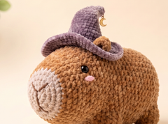 Witchy Capybara Crochet Pattern – Amigurumi Plush