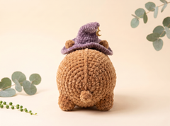 Witchy Capybara Crochet Pattern – Amigurumi Plush