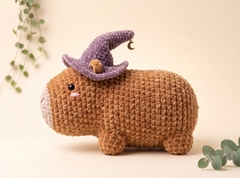 Witchy Capybara Crochet Pattern – Amigurumi Plush