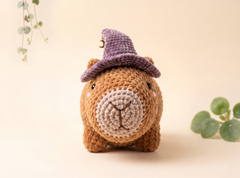 Witchy Capybara Crochet Pattern – Amigurumi Plush