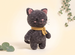 Black Cat Crochet Pattern – Cuddly Amigurumi Plush