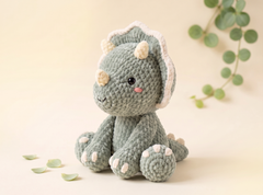 Triceratops Crochet Pattern – Tori the Dinosaur