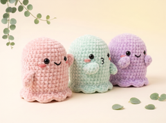 Crochet Ghost Pattern — Boo Crew Trio