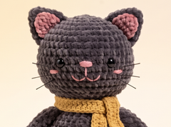 Black Cat Crochet Pattern – Cuddly Amigurumi Plush