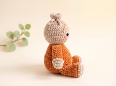 Crochet Doll Pattern – Hollis the Sack-Head