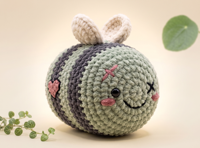 Zombie Bee Crochet Pattern – Amigurumi Plush